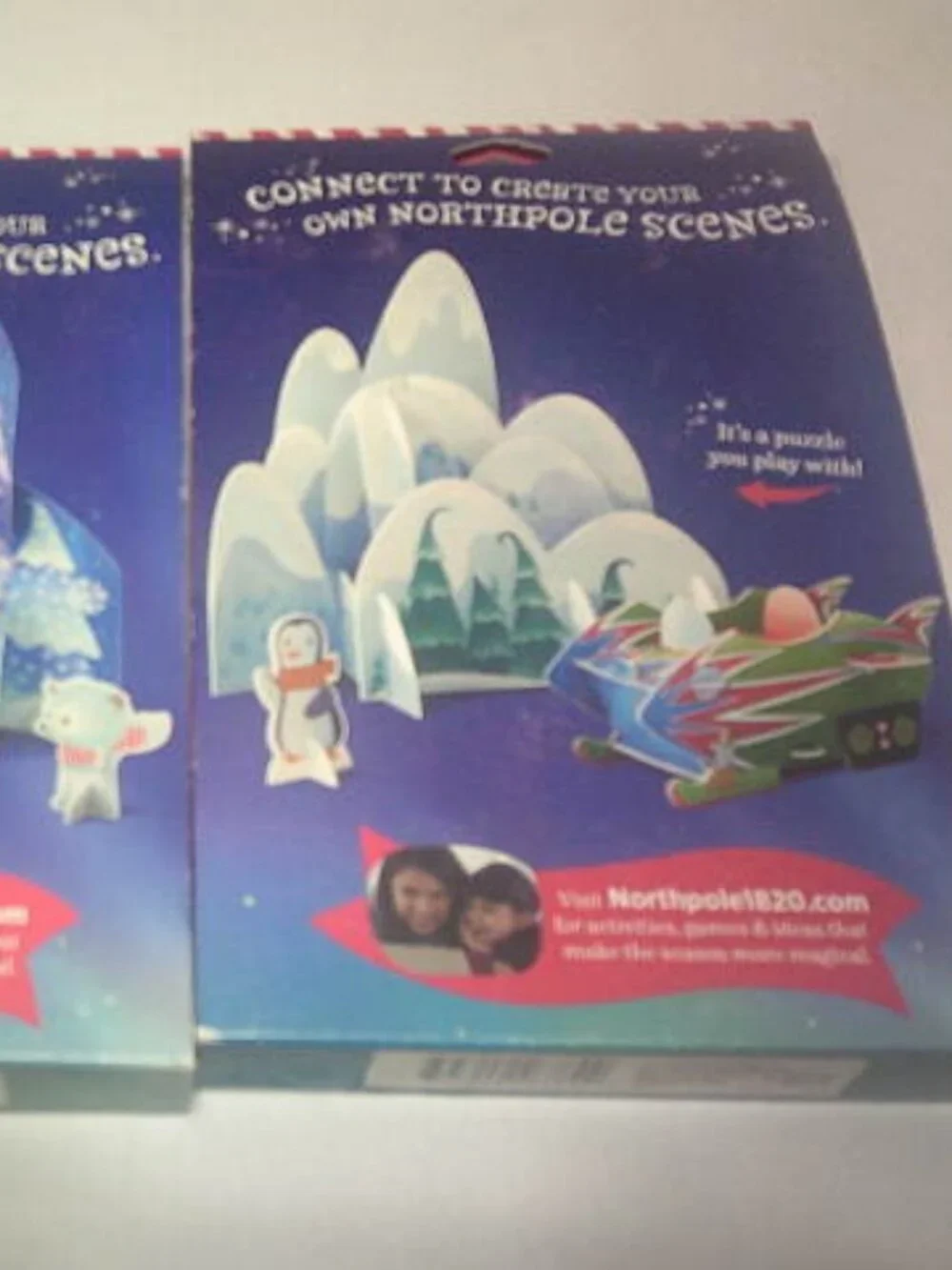 LOT 2 NEW HALLMARK NORTHPOLE 3-D PUZZLES POLARSCAPES 20 PCS EACH AGES 4+ 🧩👦👸